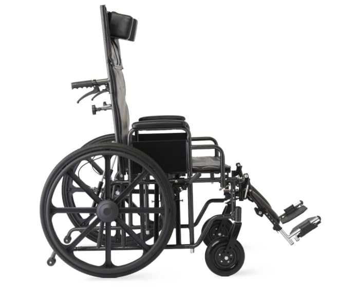 22 Inch Reclining Wheelchair with Elevating Leg Rests G419136