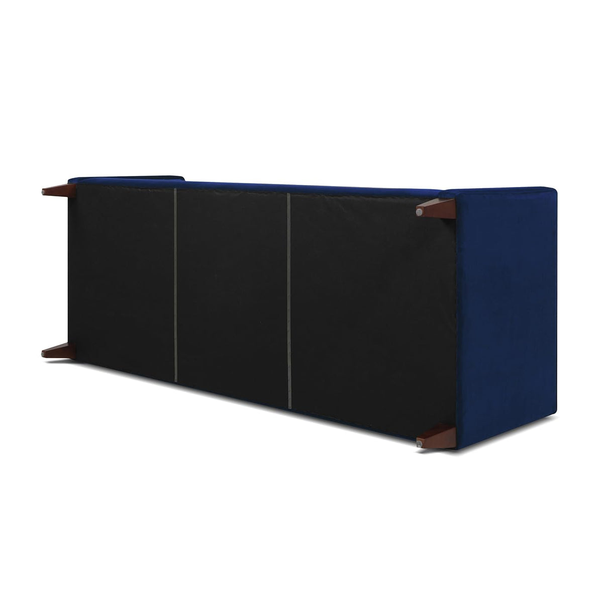Navy Blue Velvet Tufted Sofa Y79388