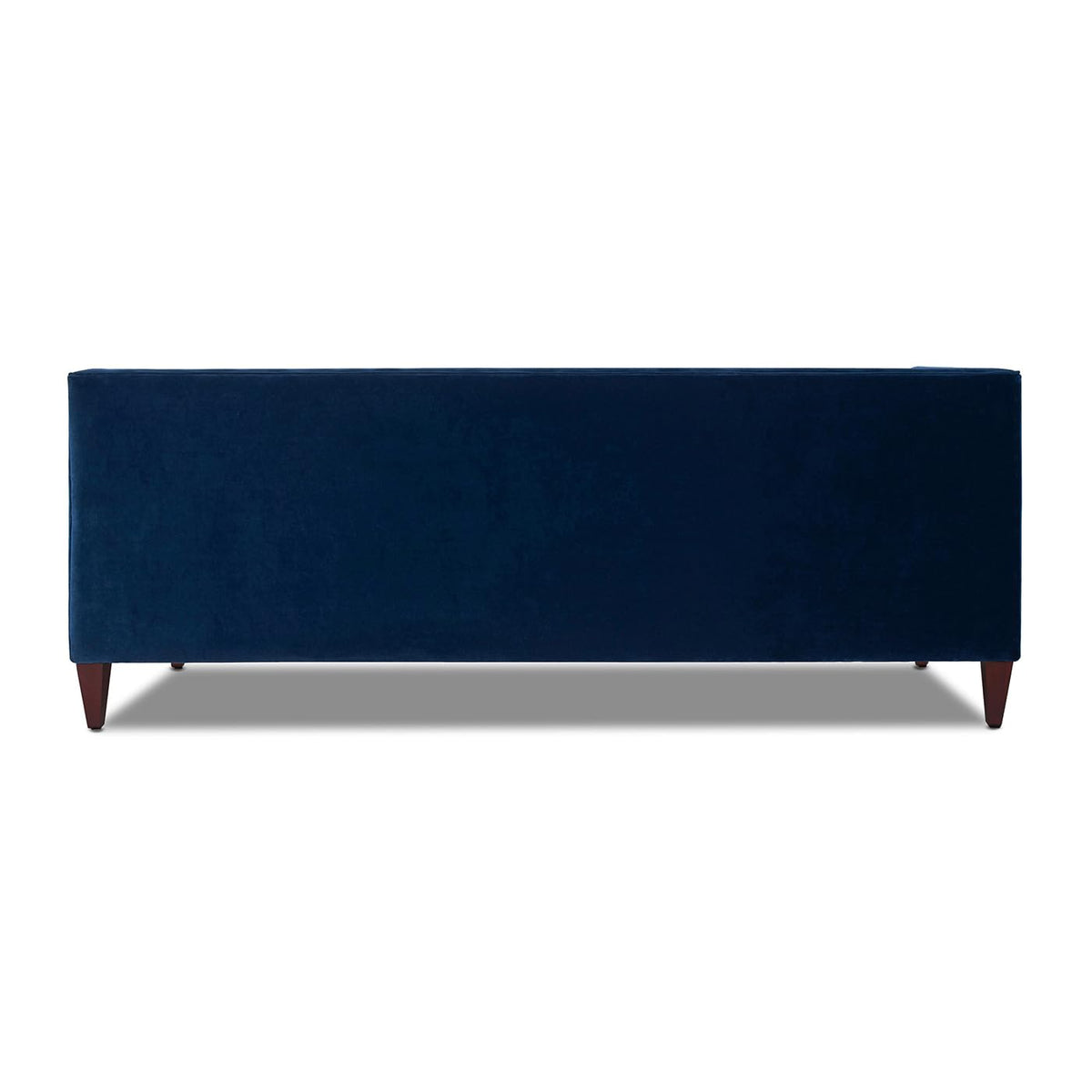 Navy Blue Velvet Tufted Sofa Y79388
