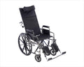 22 Inch Reclining Wheelchair with Elevating Leg Rests G419136
