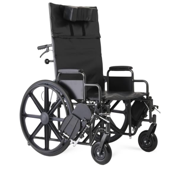 22 Inch Reclining Wheelchair with Elevating Leg Rests G419136