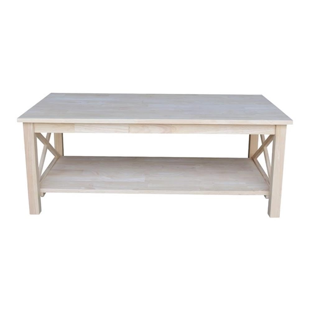 Unfinished Solid Wood Coffee Table N588