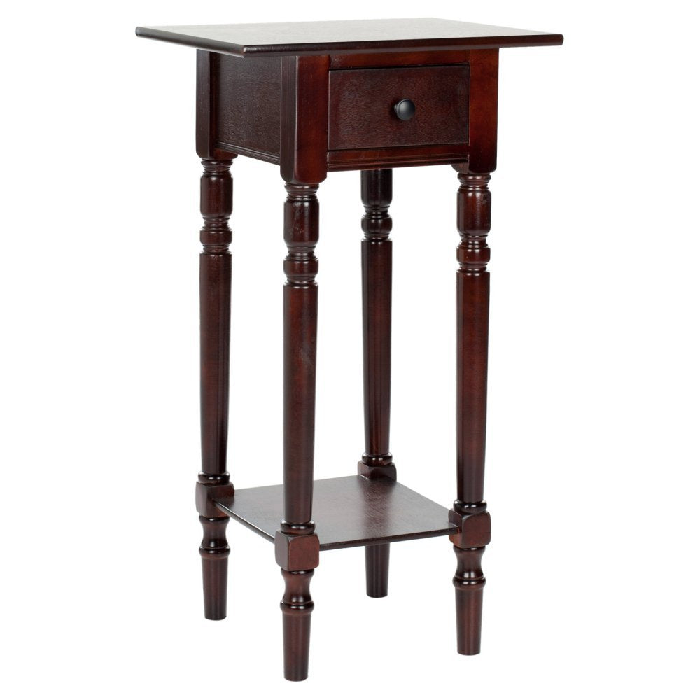 Dark Cherry Wood Side Table K4889