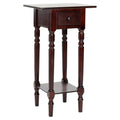 Dark Cherry Wood Side Table K4889