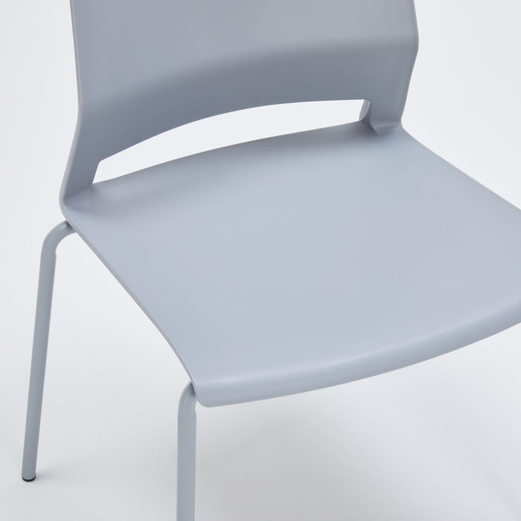 Grey Stacking Guest Chairs Set of 4 N891404