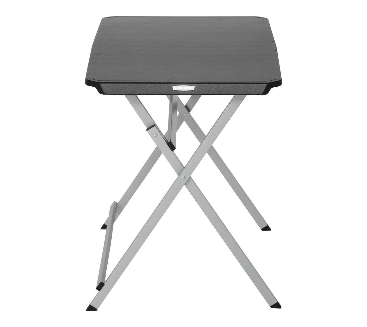 Small Folding Table, Portable Plastic Black 30 Inch T980204