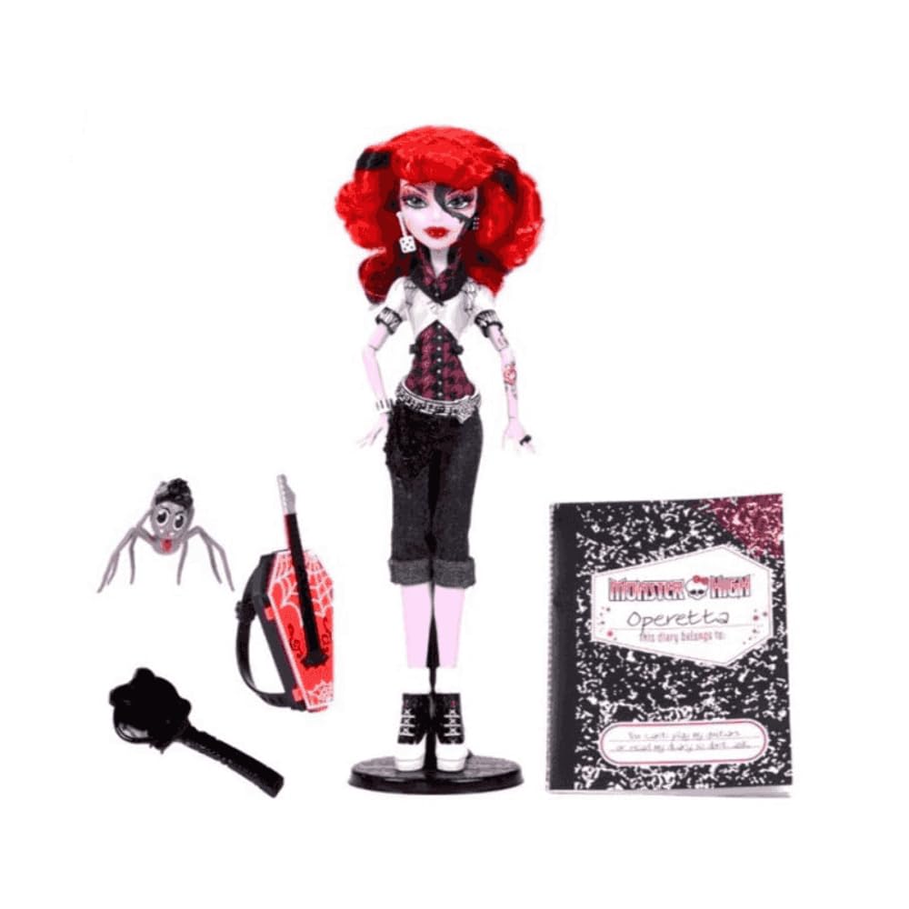 Monster High Operetta Doll with Doll Stand, Diary, and Pet Spider D208