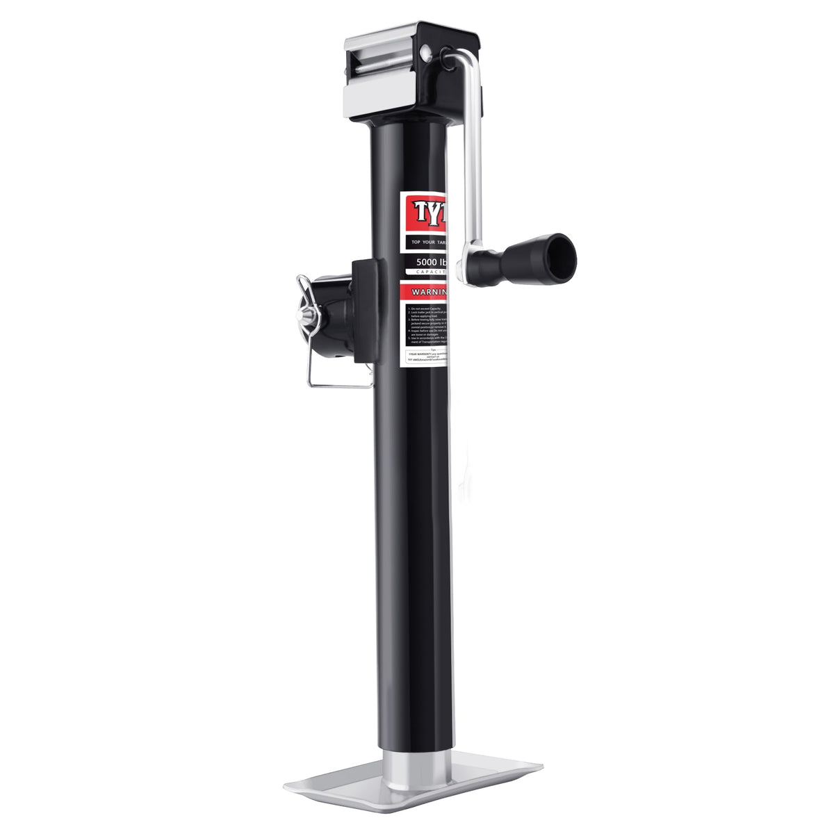 5000lbs Weld On Swivel Trailer Jack, 15" Vertical Travel L384