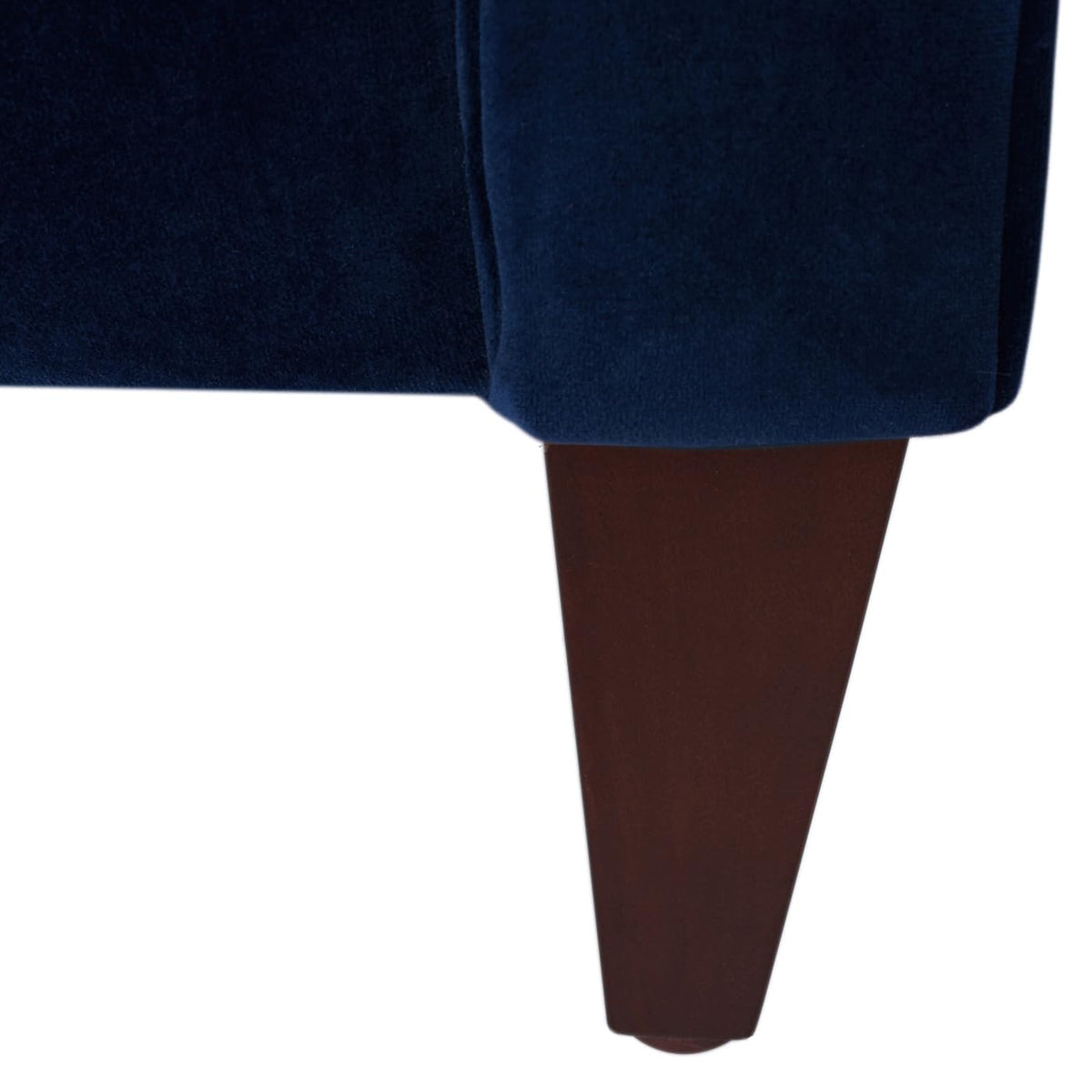 Navy Blue Velvet Tufted Sofa Y79388