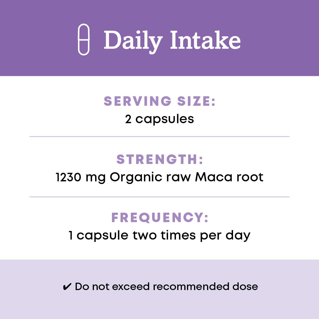 Organic Maca Root Herbal Supplement, 90 Count R870997
