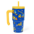 20oz Insulated Stainless Steel Tumbler with Handle and Straw Lid Z701555