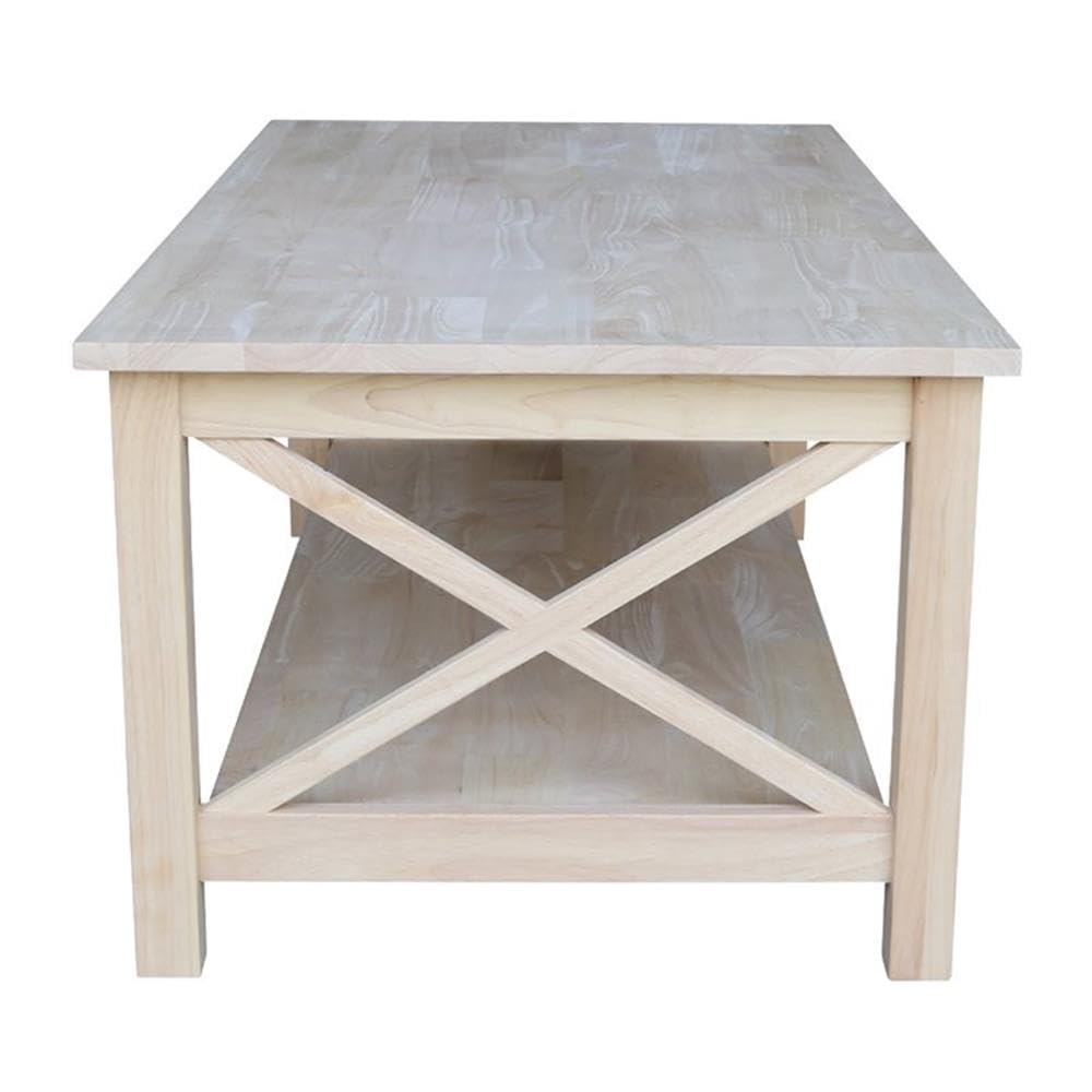 Unfinished Solid Wood Coffee Table N588