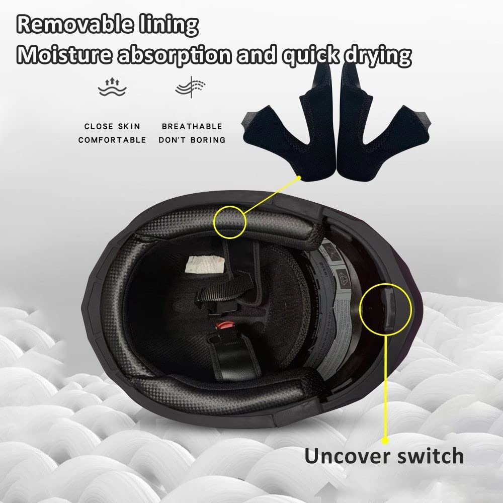 Bluetooth Modular Motorcycle Helmet DOT/ECE Approved Full Face Flip up Anti-Fog Double Visor Built-in Dual Speaker with Microphone W476