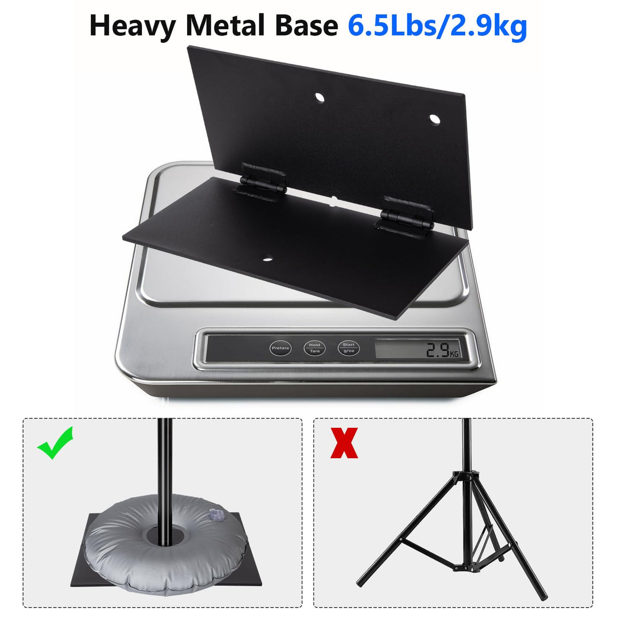 Adjustable Photography Backdrop Stand Kit 10ft x 8.5ft with Clamps and Carrying Bag B4219