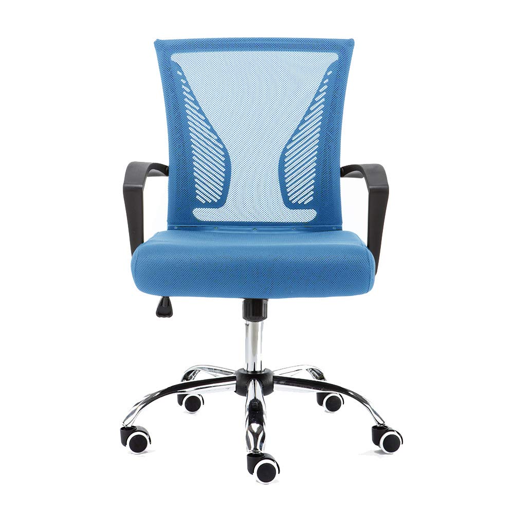 Black Blue Ergonomic Mesh Office Chair Y686060
