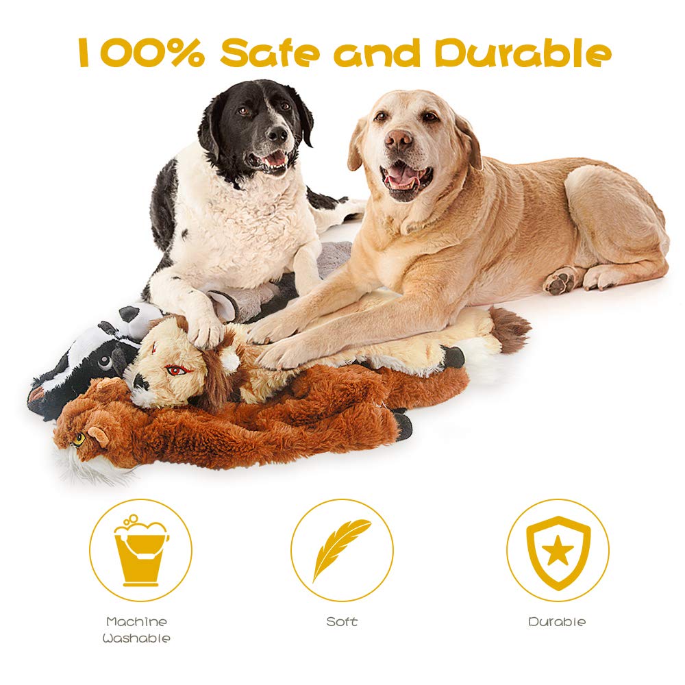 Dog Squeaky Chew Toys No Stuffing Soft Plush H416