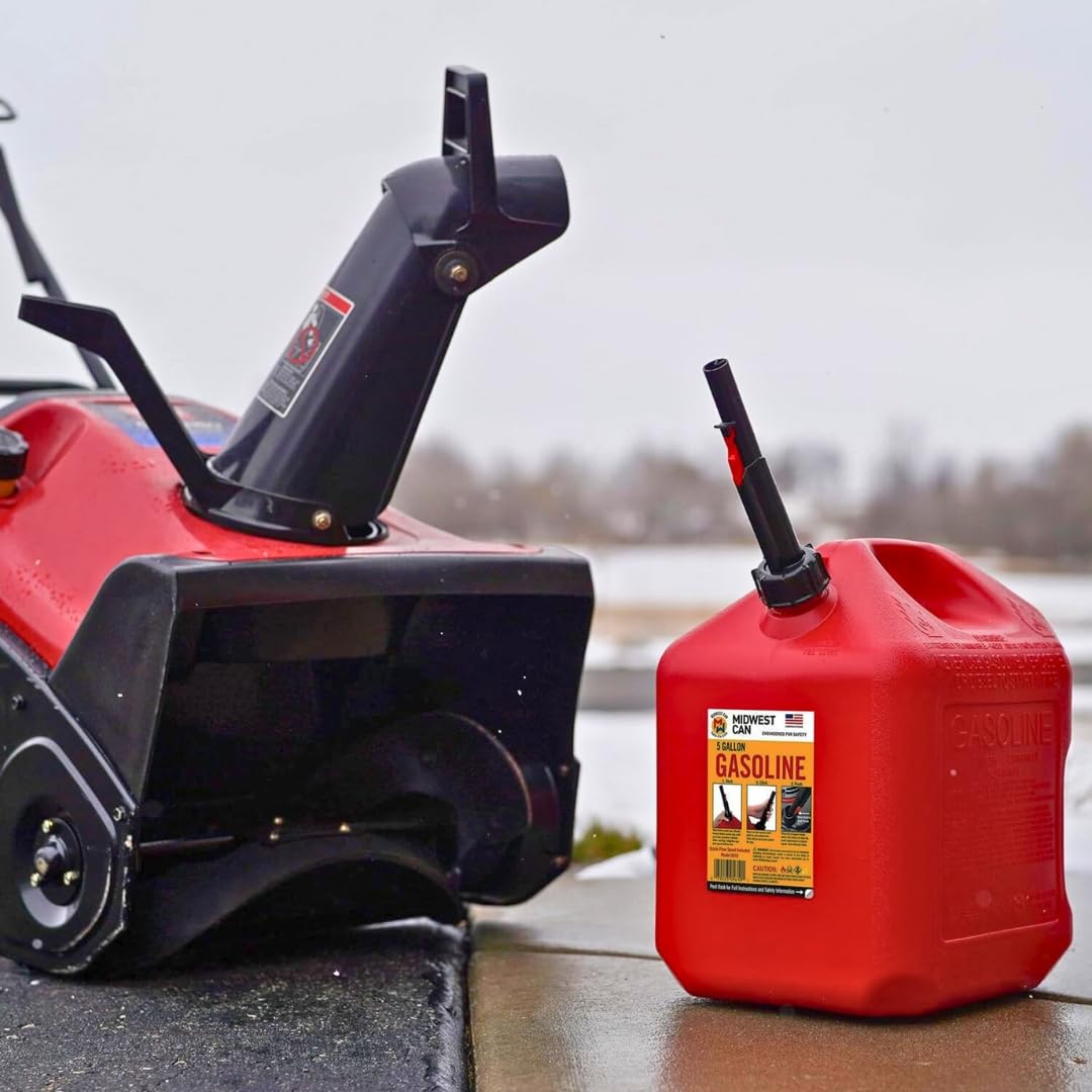 5 Gallon Gas Can Fuel Container with Spout 2 Pack Q358180