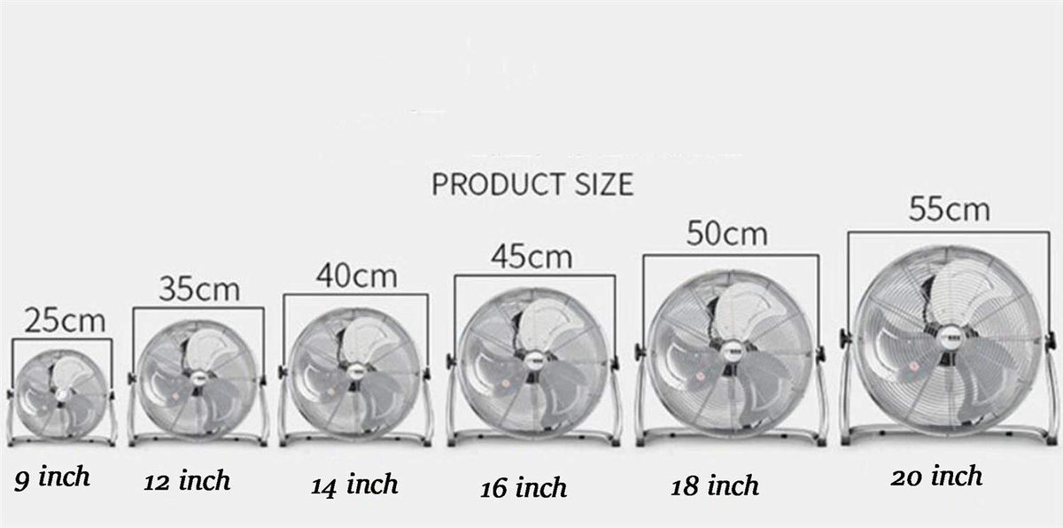 Chrome Metal High Velocity Fan W2959