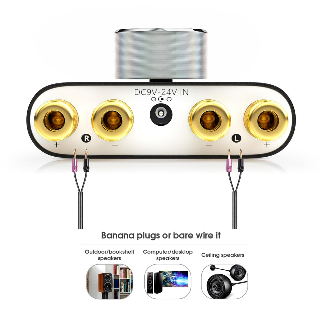 Mini Bluetooth 5.0 Stereo Power Amplifier 50W×2 Black L83786