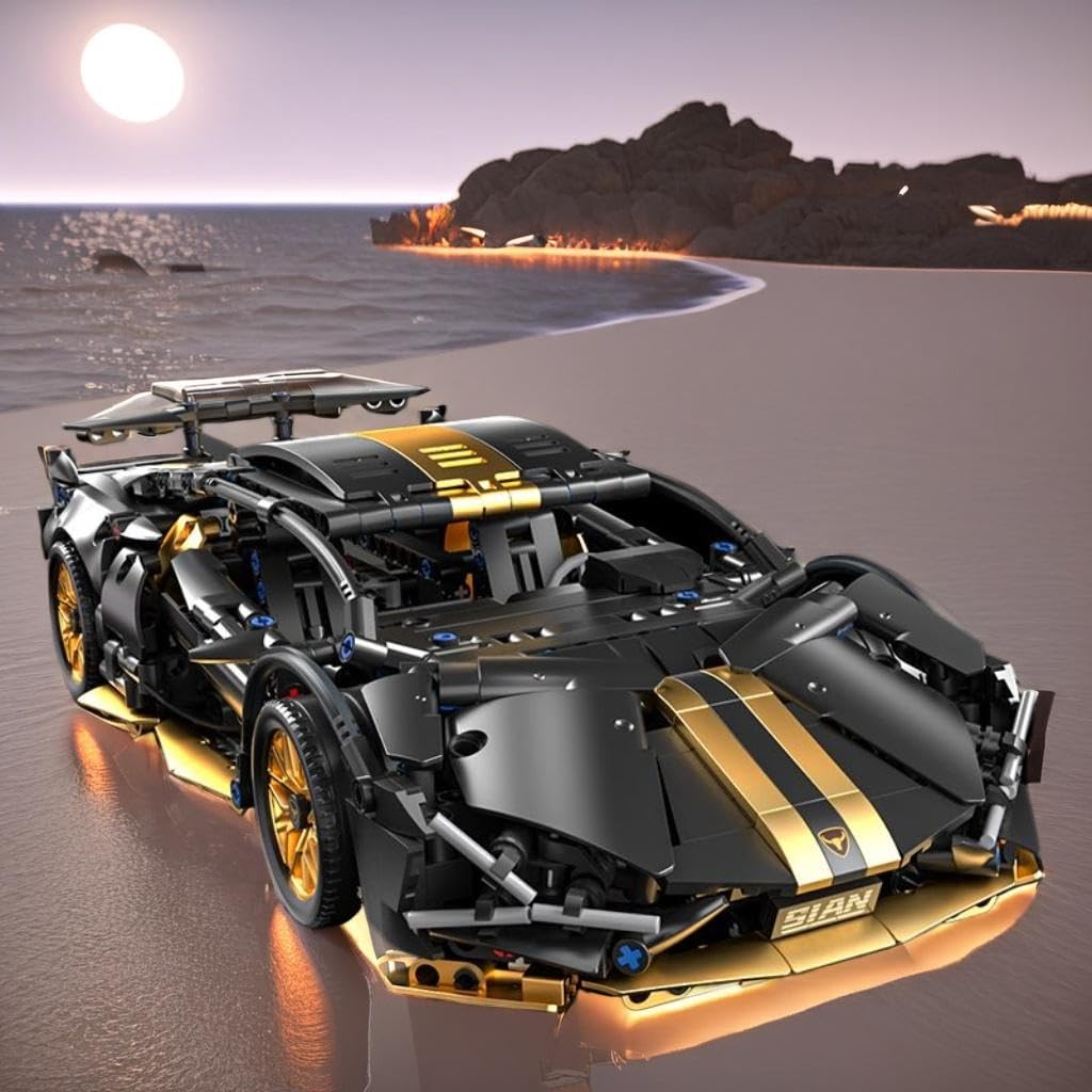 1:14 Building Block Car Set with LED Z4621