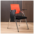 Orange Mesh Foldable Student Chair with Desk and Cup Holder M71769