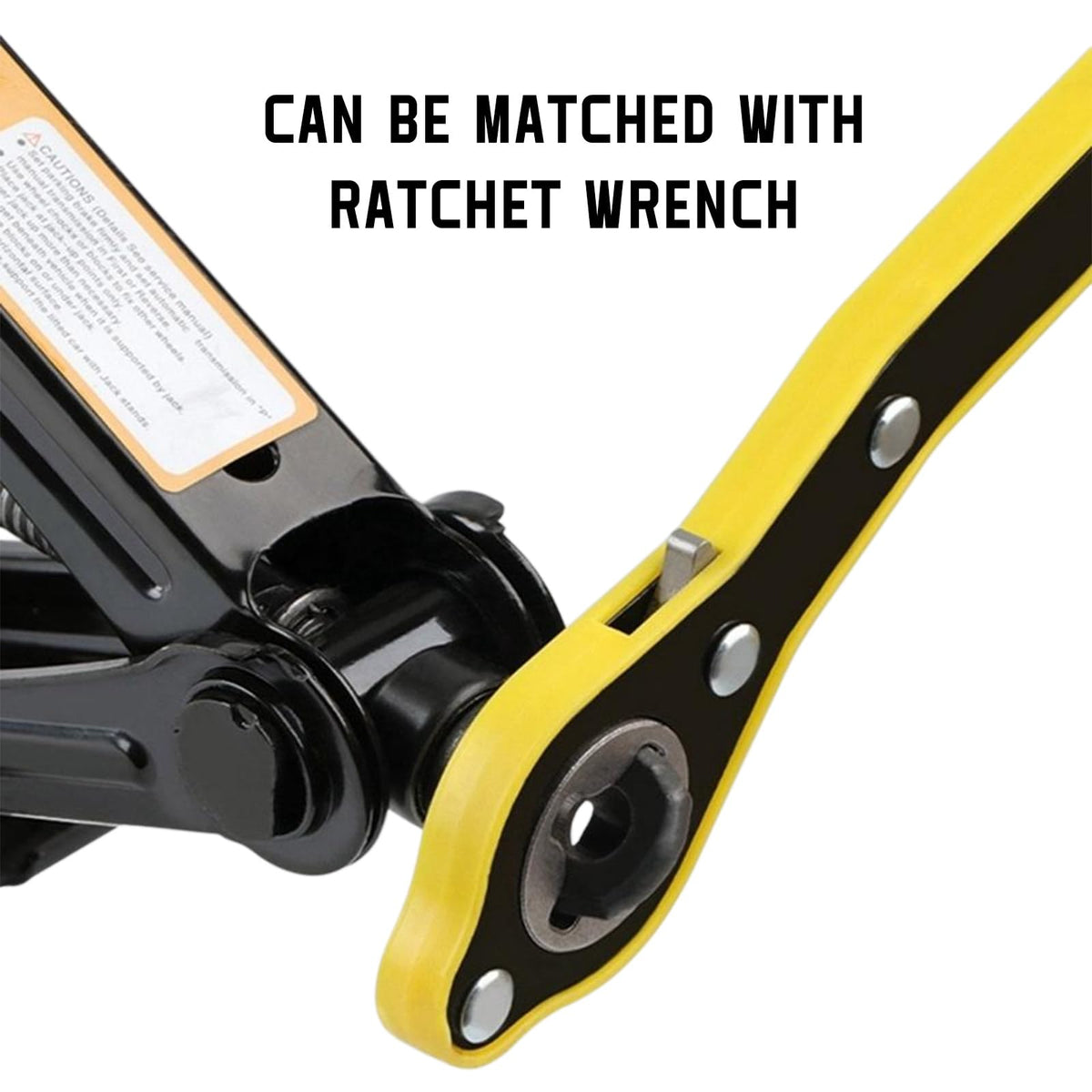 2 Ton Portable Scissor Jack Kit with Lug Wrench U1118