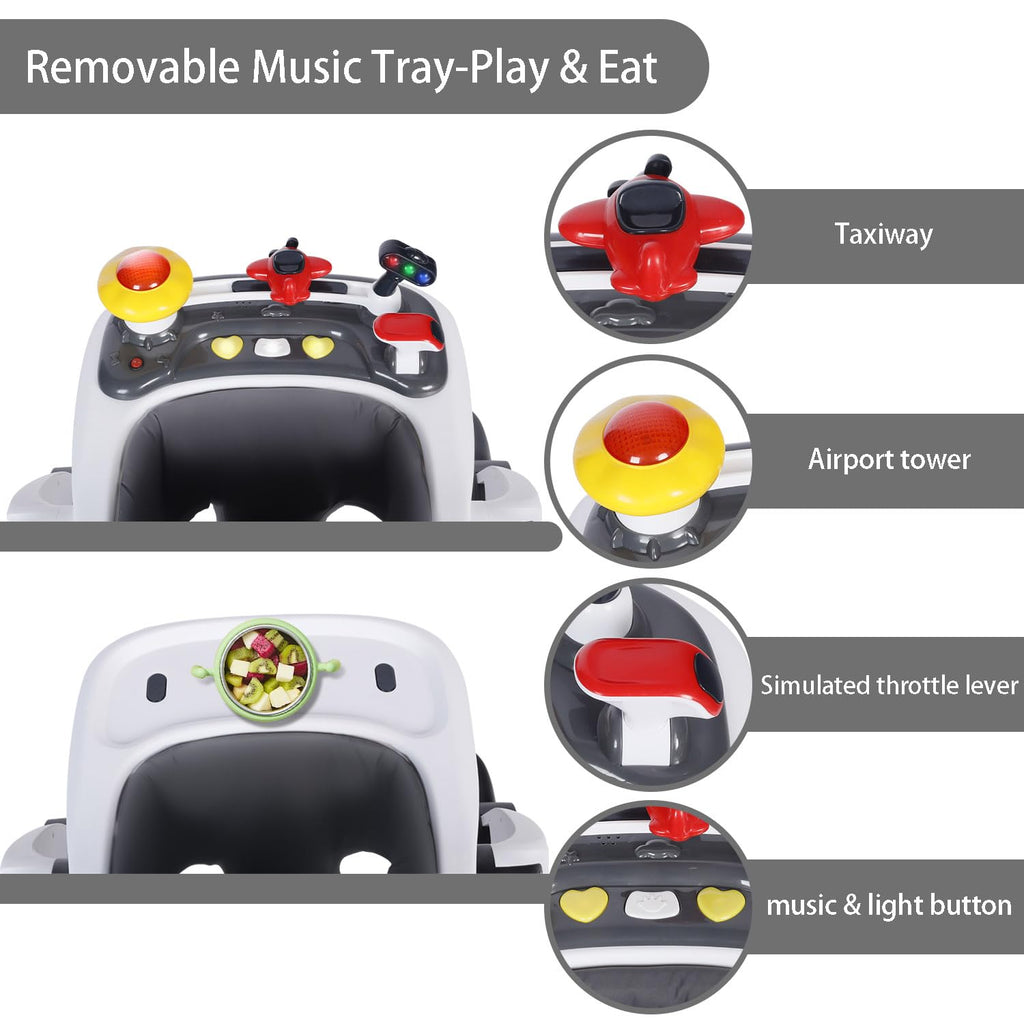 5 in 1 Baby Activity Walker with Wheel, Music & Lights D621