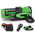 2500 lb. 12V Waterproof Synthetic Rope Electric Winch P9884