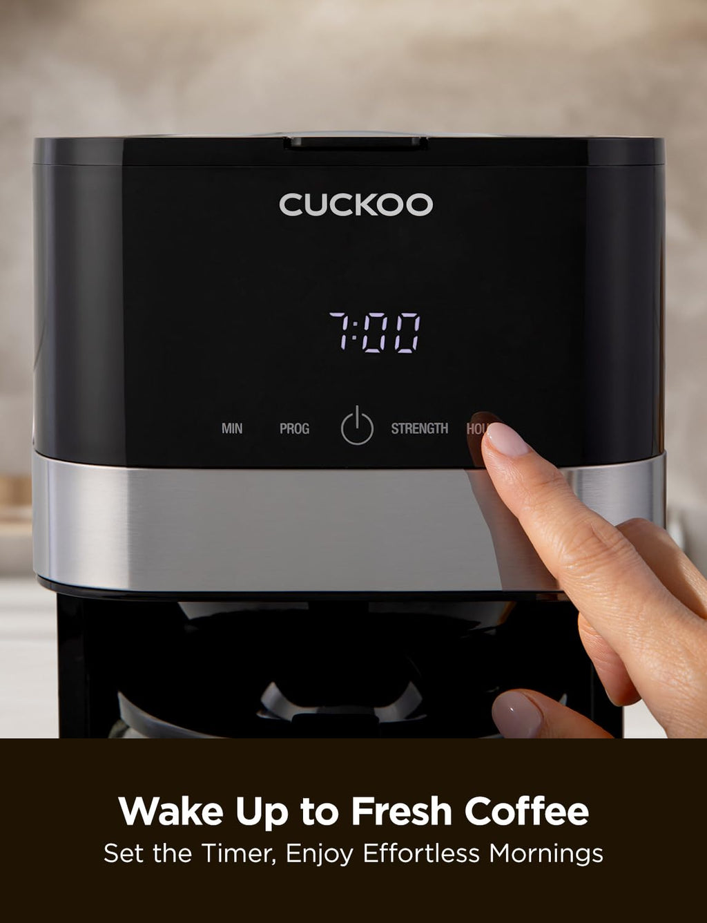 10-Cup Programmable Drip Coffee Maker with Glass Pot V781