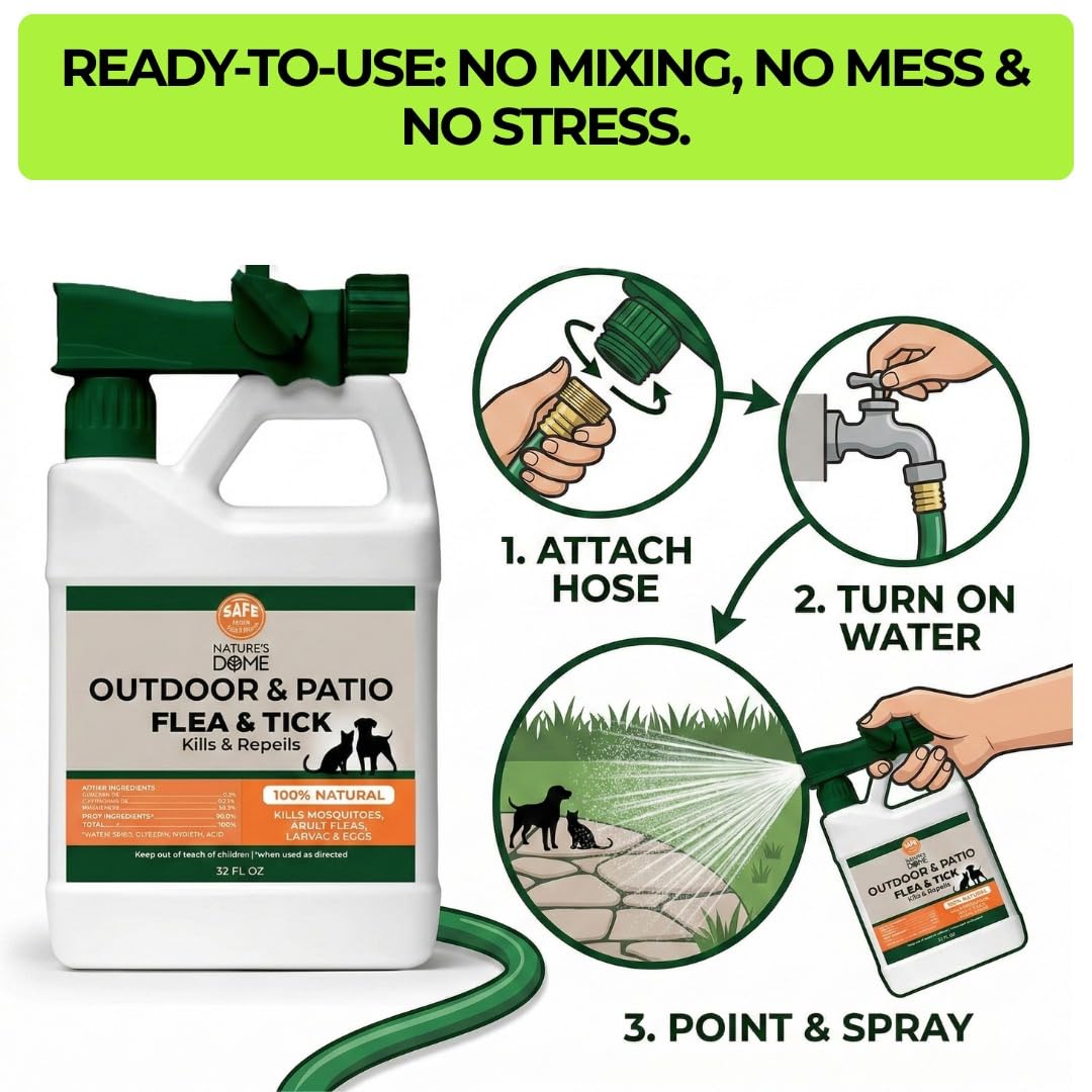 32 oz Hose-End Outdoor Flea & Tick Spray R51824