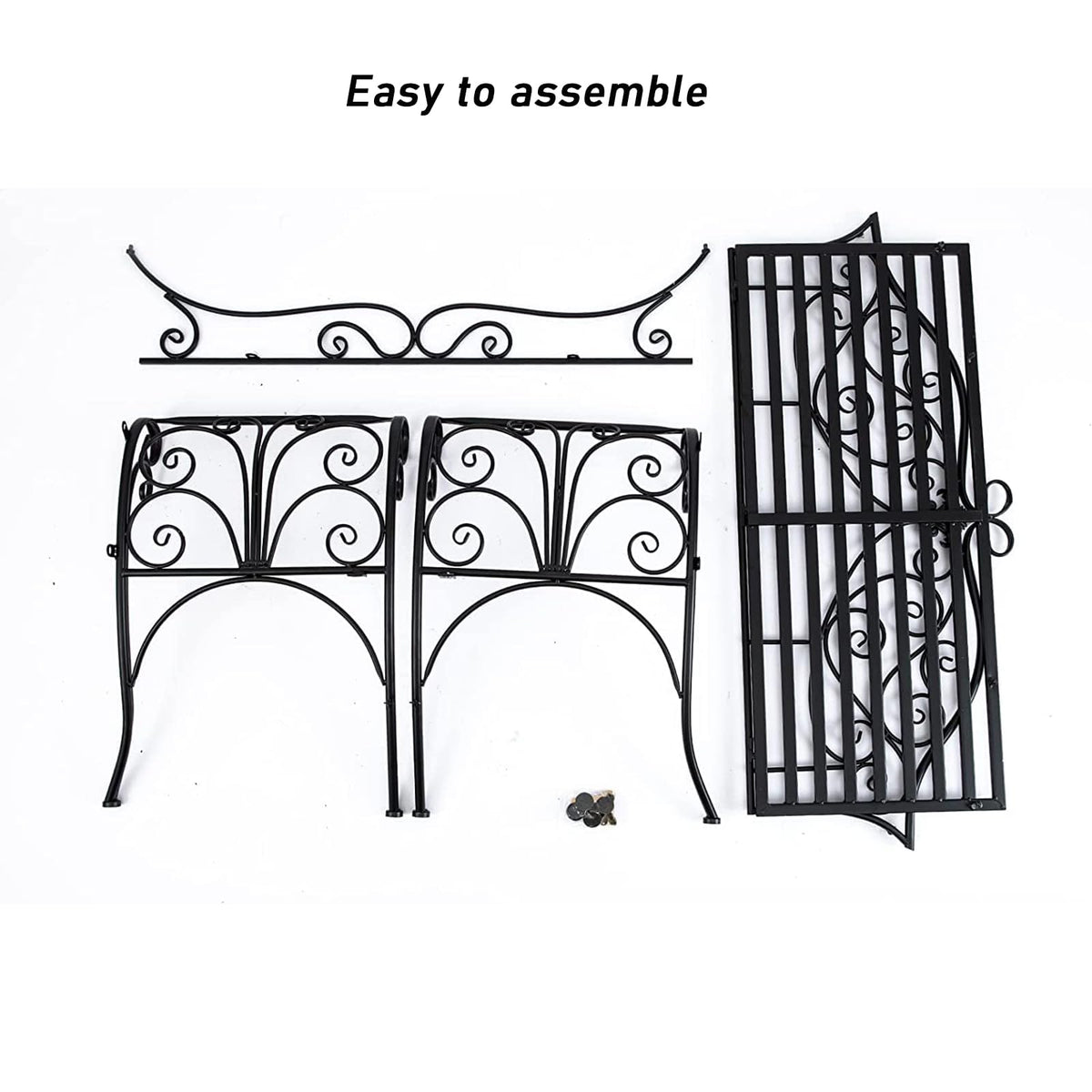 Cast Iron Outdoor Bench 400 lbs Capacity C469860