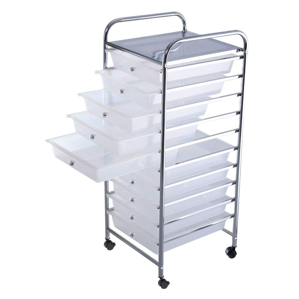 10 Drawer Rolling Storage Cart F6833