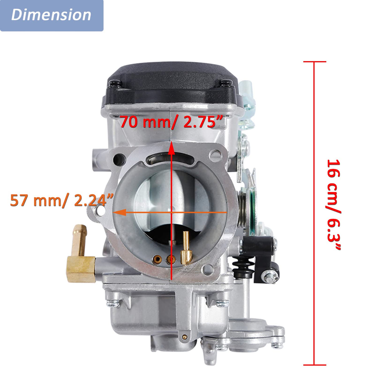 CV40 Carburetor with Fuel Filter Spark Plugs Jets Z6256