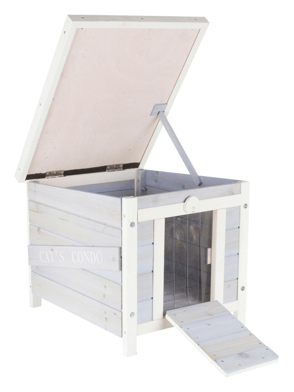 Small Outdoor Cat House with Raised Floor O24046