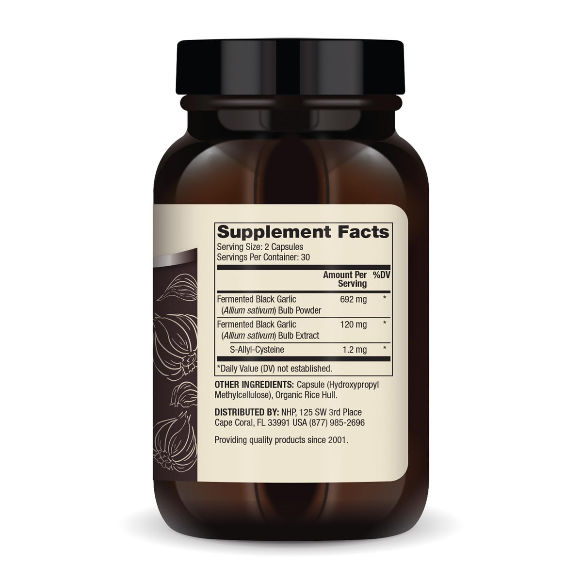 Fermented Black Garlic 60 Capsules Z976754