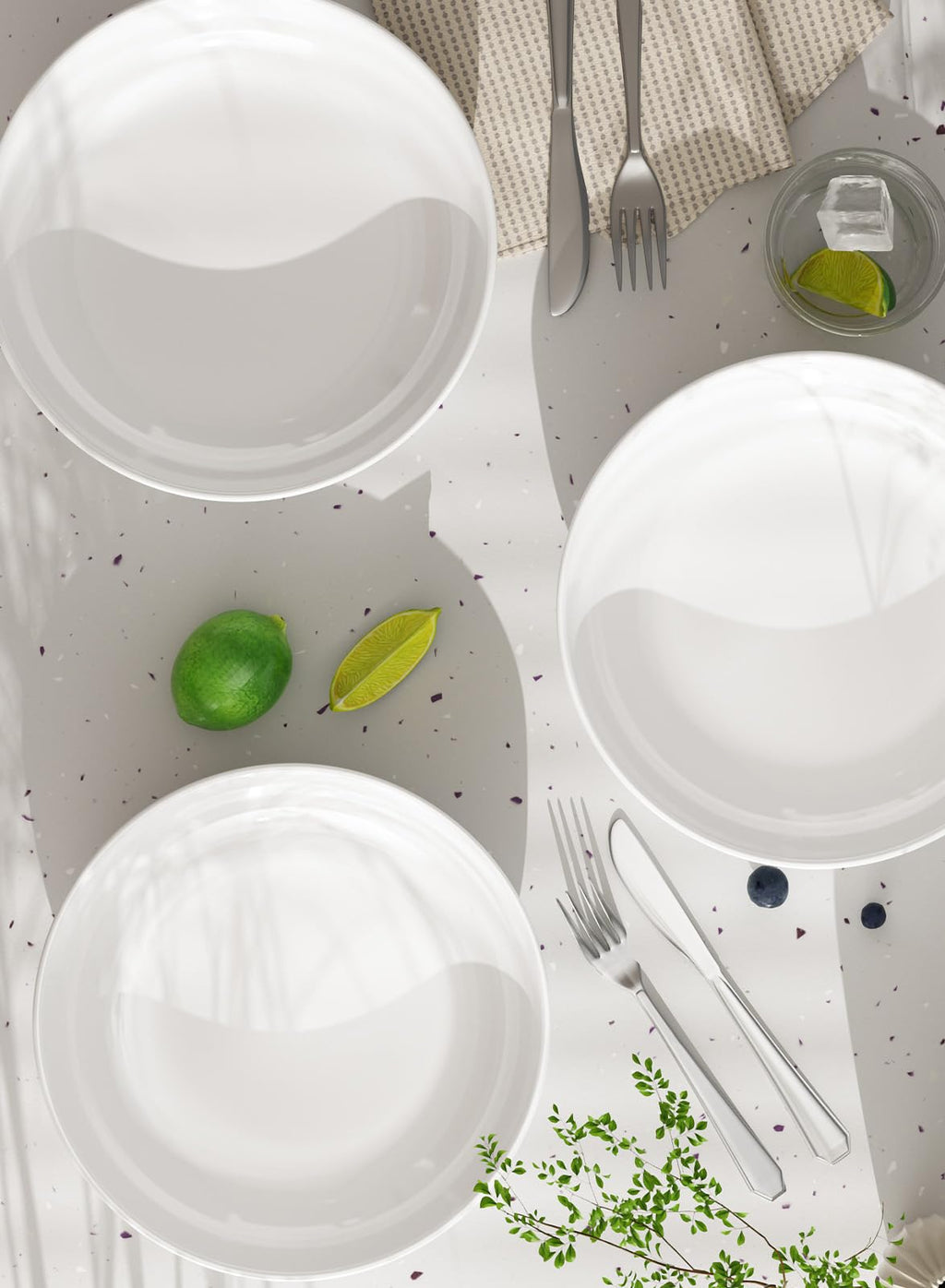 30oz Set of 4 White Porcelain Pasta Bowls P13675