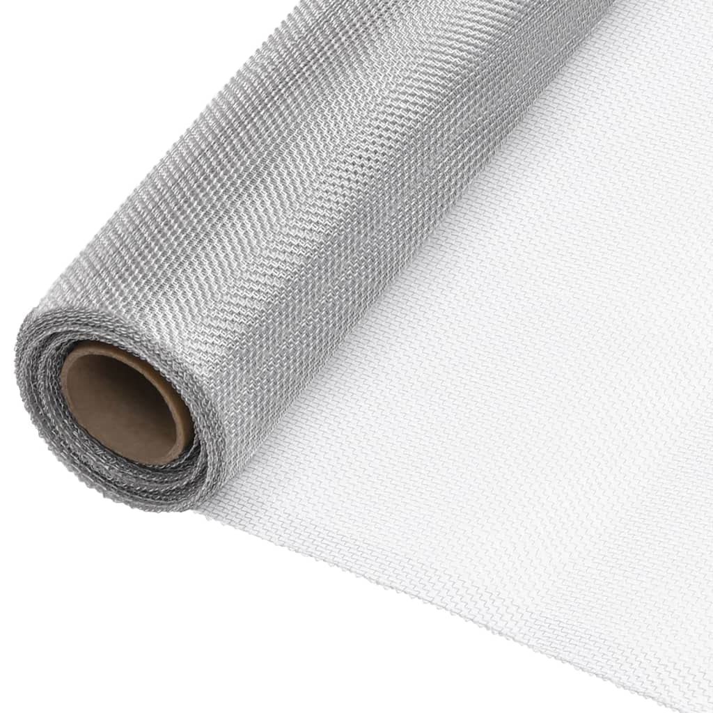 Aluminum Mesh Roll 44.1" x 393.7" Silver D3840