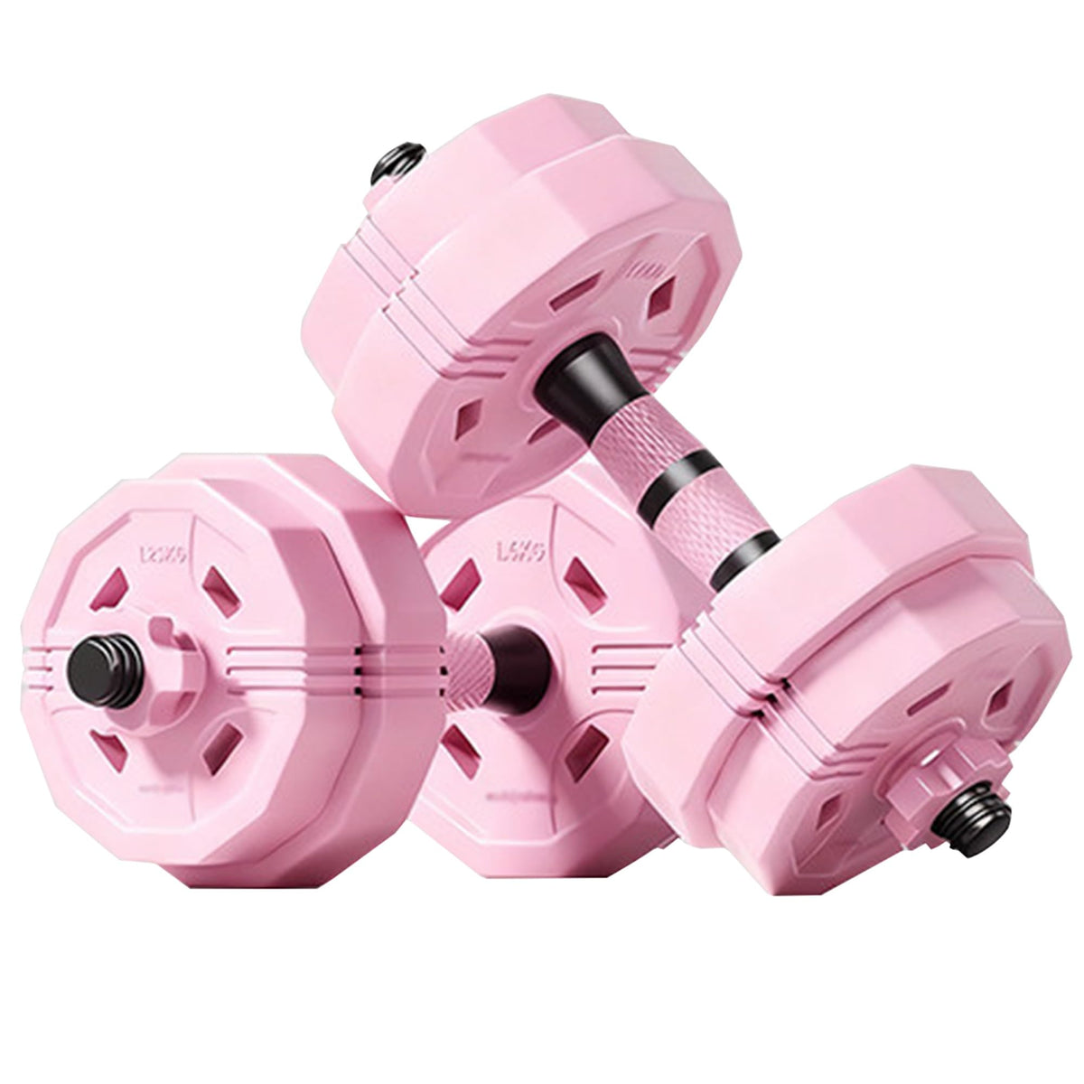 Adjustable Dumbbells Set 2 in 1 Free Weights Dumbbell Barbell Set H122