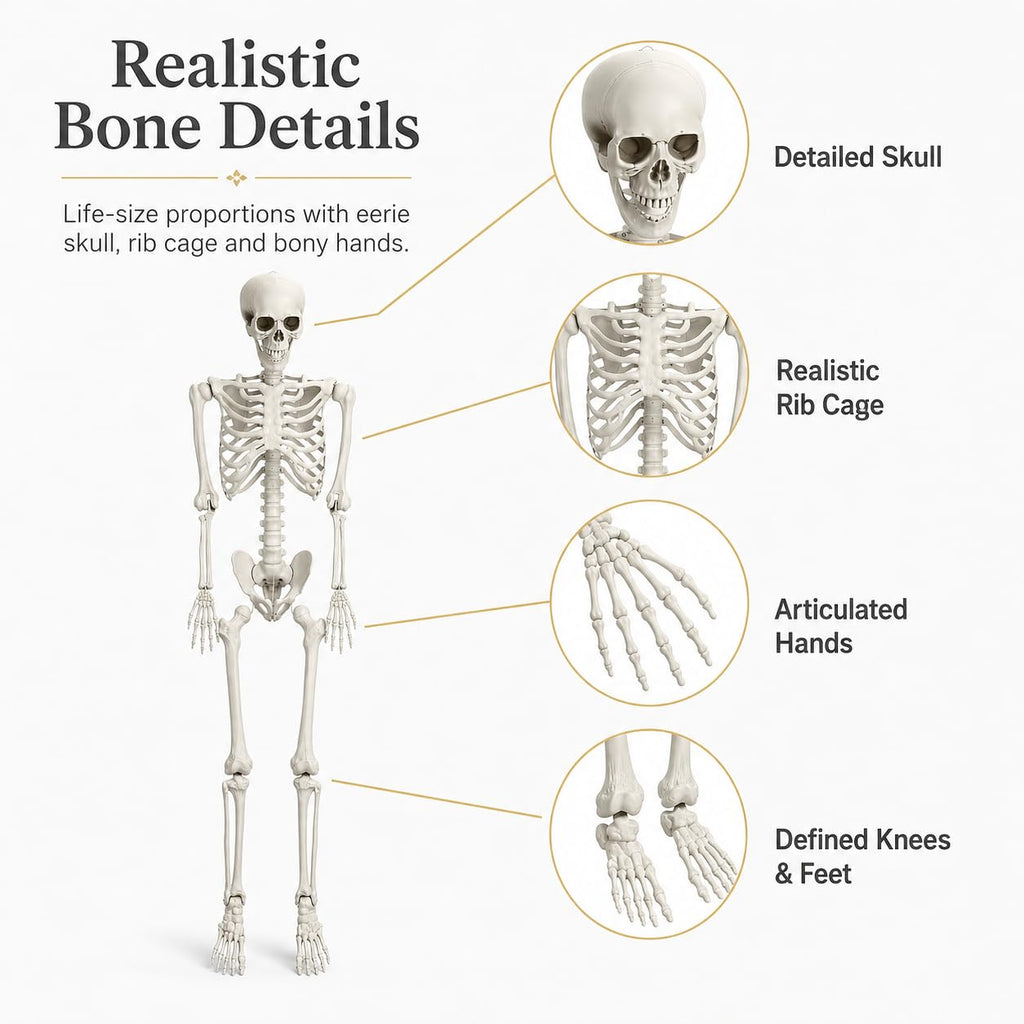 5.4 FT Poseable Skeleton A35637