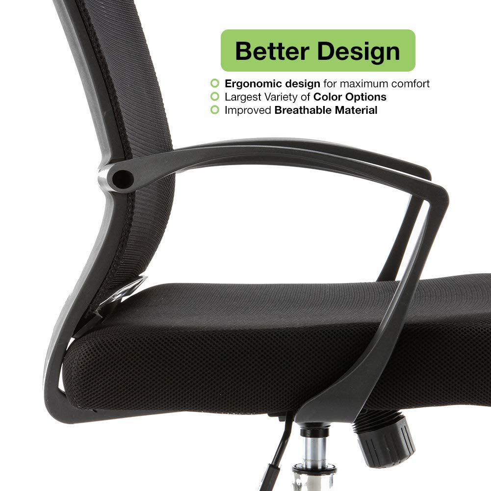 Black Blue Ergonomic Mesh Office Chair Y686060
