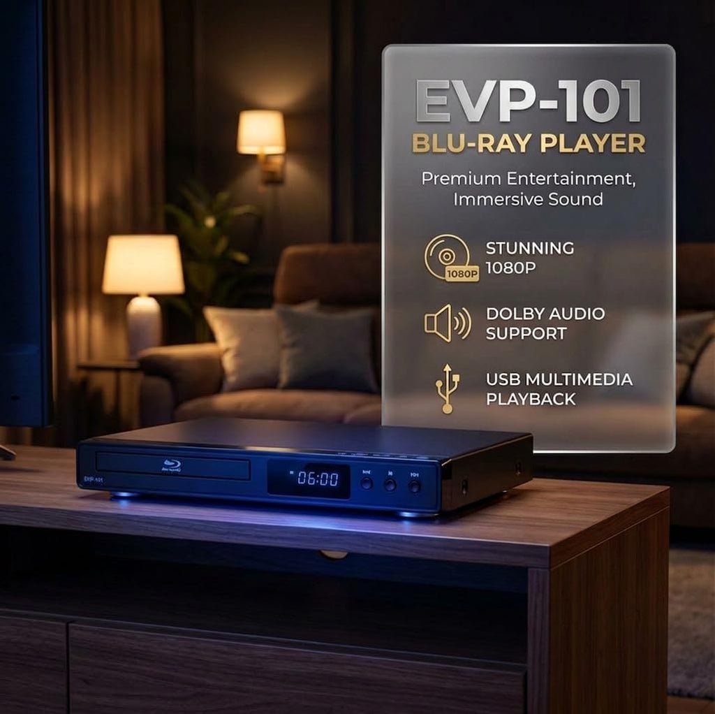 Blu Ray DVD Player 1080P Disc System with HDMI AV Cable T228823