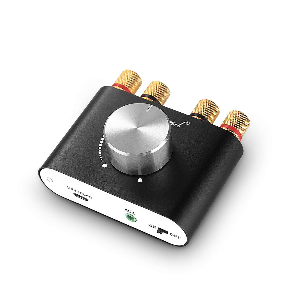Mini Bluetooth 5.0 Stereo Power Amplifier 50W×2 Black L83786
