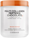 Multi Collagen Protein Powder, MCT Oil, Chocolate, 18 oz Y729