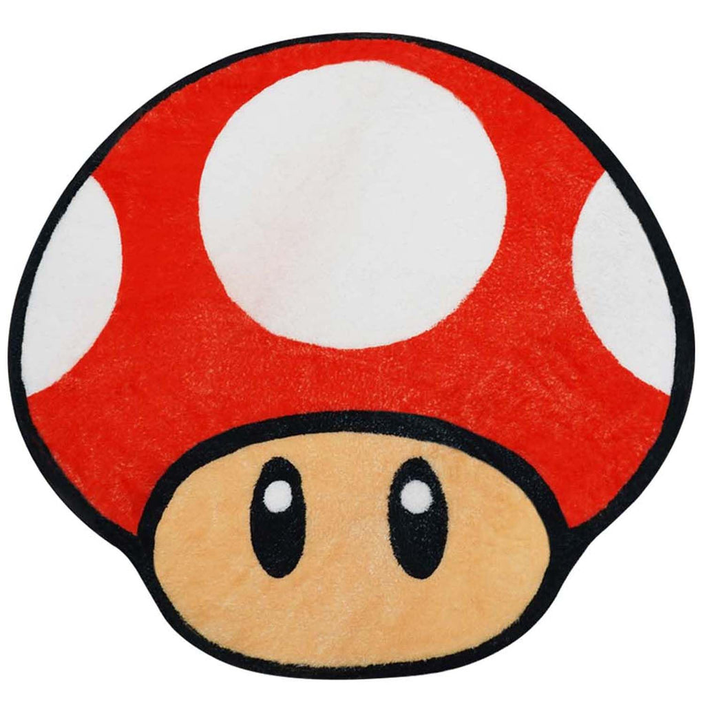 Red Irregular Shaped Non-Slip Absorbent Washable Bath Mat S8157