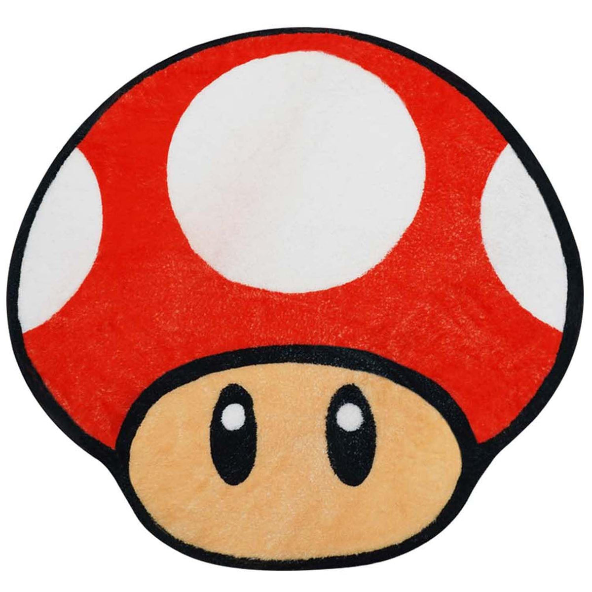 Red Irregular Shaped Non-Slip Absorbent Washable Bath Mat S8157