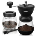 Manual Coffee Grinder 48 Adjustable Settings 80g Conical Burr 2 Jars Q461854