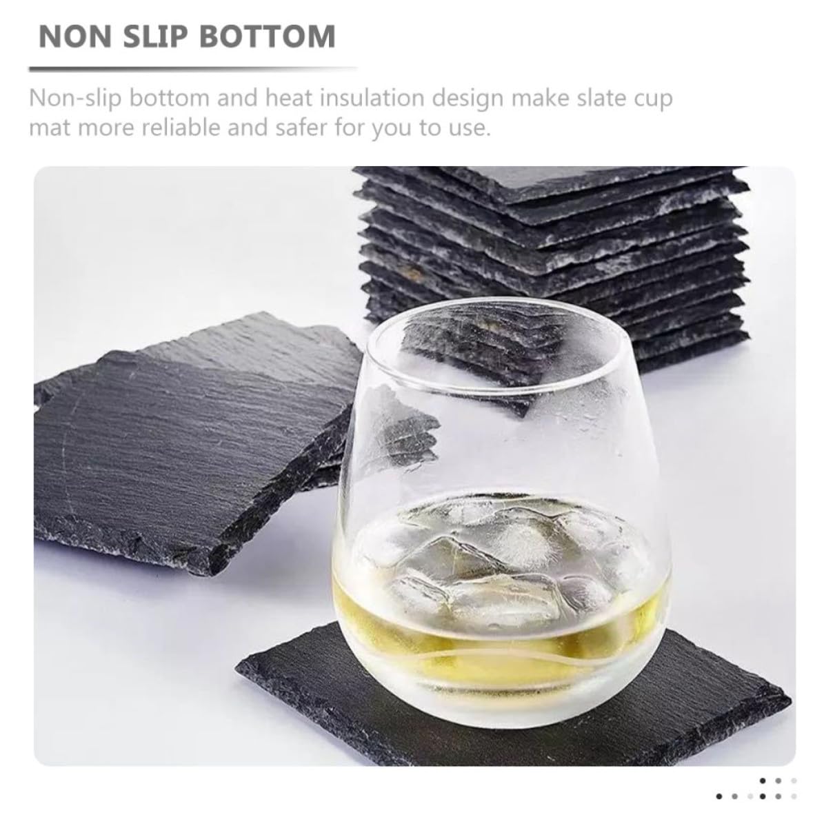 12pcs Natural Coasters P615059
