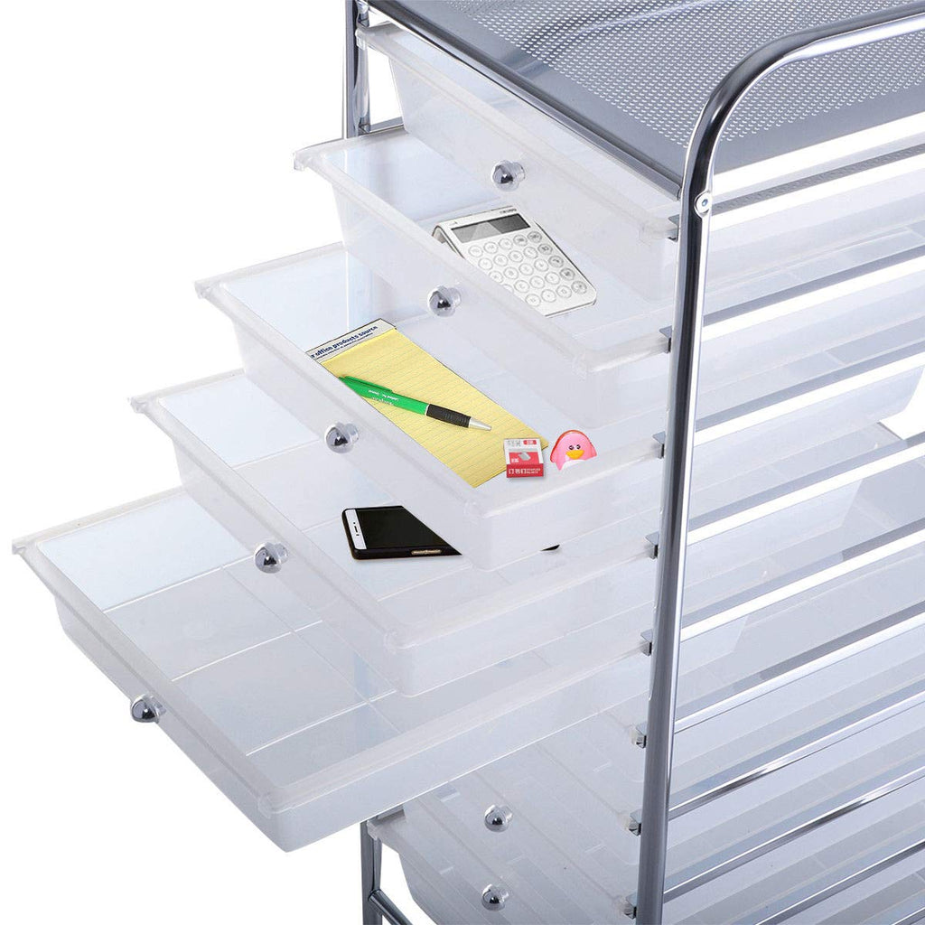 10 Drawer Rolling Storage Cart F6833
