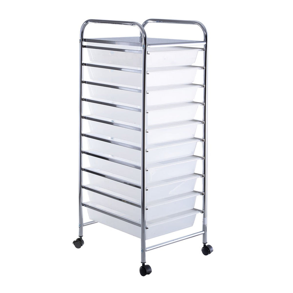 10 Drawer Rolling Storage Cart F6833