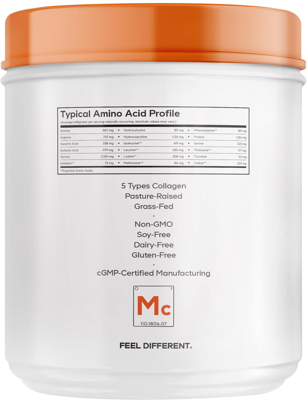 Multi Collagen Protein Powder, MCT Oil, Chocolate, 18 oz Y729